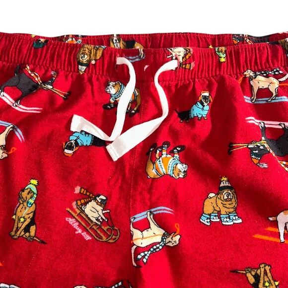 Old Navy Flannel Christmas Pet Print PJ Pants Size XL Lounge Cotton Dog Cat Tree - Picture 4 of 16